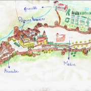 Mapa Alhambra Granada para niños