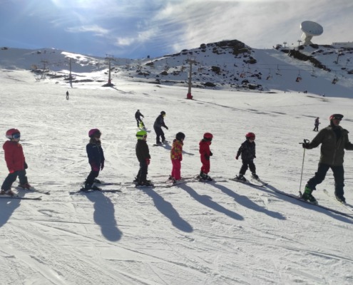 niños ski